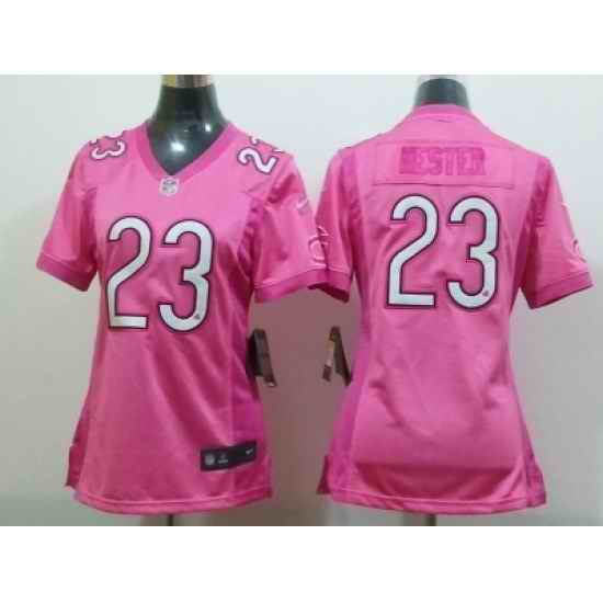 Nike Women Chicago Bears #23 Devin Hester pink jerseys[2012 love]
